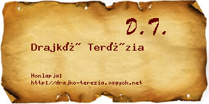 Drajkó Terézia névjegykártya