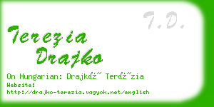 terezia drajko business card